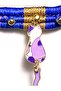 Handmade Evil Eye Beaded Cat Charm Necklace for Cats & Small Dogs – Adjustable Denim Fabric - 3