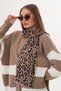 Trend Animal Print Scarf |   Leopard Patterned Design Shawl |   Soft Textured Quality Women's Winter Accessory - 4