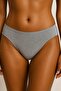 10 Pieces Gray Cotton Basic Daily Women's Bikini Panties – Regular Waist, Non-Marking, Soft, Flexible Comfortable - 3