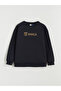 Anthracite Barcelona Printed Boys' Thick Sweatshirt