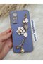 Vivo Y53S Compatible Flowered Stone Laser Cut Shiny Case - 3