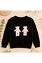 Sweatshirt Casual Front Side Printed 100% Cotton Fancy Crew Neck Oversize