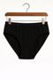 20 Pieces Black Cotton Basic Daily Women's Bikini Panties – Regular Waist, Non-Marking, Soft, Flexible Comfortable - 5