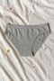 15 Pieces Gray Cotton Basic Daily Women's Bikini Panties – Regular Waist, Non-Marking, Soft, Flexible and Comfortable - 6