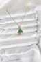 316L Steel Chain Gold Color Pine Tree Model Christmas Themed Women's Necklace - - 2