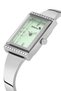 Luxury Stone Cuff Women Wrist Watch Silver Green Color Pl-1566B4X - 3