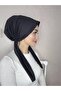 Black Four-Season All-Match Plain Cotton Shawl Scarf - 6