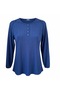 Women's Winter Season Button Detail Comfortable Fit Blouse