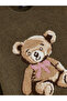 سترة تريكو نسائية من XSIDE Bear Patterned قصة فضفاضة - 6
