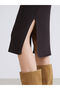Esvab • Modern & Distinctive Zero Roba Collar Knitwear Dress - 4