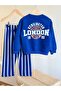 London Written Striped Pants with Wide Legs 3-Ply Unfelted Bottom Top Boy's Suit - 4