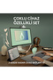 Pebble Combo Çoklu Cihaz Özellikli Sessiz Kablosuz Türkçe Q Klavye ve Mouse Seti, Siyah 920-012245 - 4