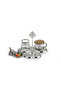 Groom's Coffee Set Turkish Coffee Single Cup Set with Tray Water Glass Promise Engagement - 2