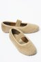 Women's Plush Ballet Flats Elastic Mink Furiva