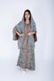 Printed Jalabiya Crystal Patterns with Shawl - 5