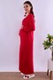 Cotton Maternity Set with Breastfeeding Features, 4 Pieces Effortt - Cherry Color - 4