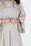 2 Piece Luxury Linen Rope Design Jalabiya - 2