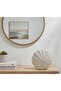Decorative Ceramic Vase – Modern Textured Fan Shell Vase for Home & Table Décor - 5