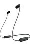 URBAN WI-C100 Wireless in-Ear Bluetooth Headphones with Built-in Microphone, Black, Medium, WI-C100