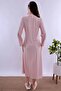 Soft Textured Maternity Nightgown Set Effortt - Pink - 8