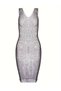 Silver Sparkling Mesh Detailed Long Mesh Evening Dress & Stylish Long Dress – Party & Cocktail - 6