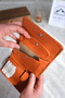 Genuine Leather Women's Wallet Orange 1222 - 5