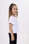 Girl's Printed Crew Neck Flared Sleeve T-Shirt - 2