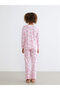 Crew Neck Barbie Printed Women's Pajama Set - 4