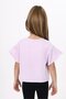 Girl's Printed Crew Neck Flared Sleeve T-Shirt - 3