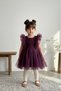 Tulle Glittery Children's Evening Dress Birthday Party Wedding Dress for Ages 1/4 ABY241