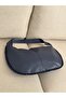 Big Casual Navy Blue Women's Shoulder Bag with Knitted Edges and Single Strap En43 Boy27 - 4