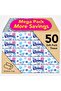 Ultra Soft Facial Tissues, 2-Ply, 50 Soft Packs × 130 Sheets, Multi-Purpose Strong Tissues