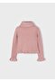 Girl's Fur Collar Knitted Cardigan - 2