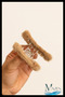 7 cm Plush Latch Buckle |   Set of 2 (Blue–Beige) |   Women's Hair Accessory - 3