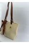 Women's Scarf Detailed Hand and Shoulder Bag - 5