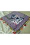 Ve Reyhan Handmade Needlework Writing, Scarf, Yemeni, Mevlit Shawl, Gift with 4 Edges Embroidered - 6