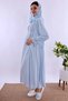 Pregnant and Postpartum Set with Hijab and Breastfeeding Features - 5 Piece Effortt - Blue Color - 4