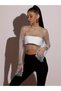 Crystal Stone Mesh Dress-Blouse Fashion Dress Beach Dress Pareo & Party Wear - 3