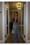 High-Waisted Embellished Wide Leg Baggy Jeans - 6