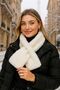 Ecru Soft Textured Plush Women's Beanie Hat and Neck Collar Set of 2 - 3
