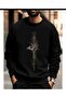 Compass and Mountain Themed Sweatshirt
