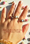 Copper Real Agate, Cat's Eye, Selenite 3 Piece Ring Handcrafted (Gift, Daily, Special Occasions)
