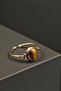 Copper Real Tiger's Eye Ring Adjustable Handcrafted (Gift, Daily, Special) - 2