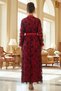 Women 2 Pieces Abaya Dress Top Mesh Inner Dress Full Sleeves Belt Womens Arabic Long Abaya Set - 2