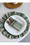 6-Piece Minty Linen 3-Compartment Cutlery Case - 2