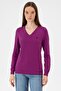 Purple Women's Sweater - 2