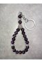 Amethyst Natural Stone Rosary Keychain - 2