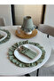 6-Piece Minty Linen 3-Compartment Cutlery Case - 4