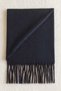 Puffy Dark Blue Scarf Shawl Shoulder Shawl 45 X 190 - 3