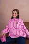 Oversized Teddy Bear Ethnic Patterned Knitwear Sweater Aw25Kz0078 - 3